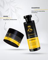 Kryzora Store Brazilian Blowout Plastia Shampoo – Daily Care for Long-Lasting Smoothness & Ultimate Shine, Deep Repair Formula 250ml Mask (Shampoo) black