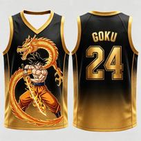 Dragon Ball Goku Samurajus Shenron Krepšinio marškinėliai Vyrams 3D spausdinimas Sportinė liemenė Anime Gatvės apranga Tank top Šeimos derinimo apranga 5XL brown