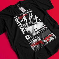 INITIAL D - Unisex TSHIRT 100 black