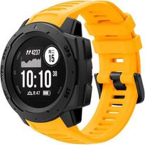 Silikoninis dirželis, skirtas Garmin Instinct / Instinct 2, geltonas white