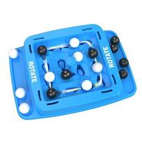 Interactive Orbit Logic Board Game Fast Strategy Track Logic Chess Four in A Row Game  Family Kids mėlyna