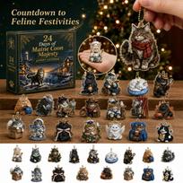 2026 Advent Calendar Days Christmas Countdown, 2D Acrylic Pendant One Size brown