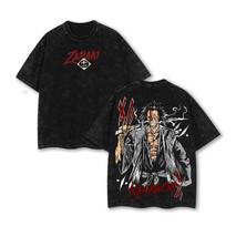 Bleach Zaraki Kenpachi Savage Battle Anime T-Shirt 120 black