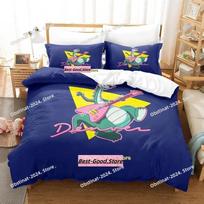 New Denver the Last Dinosaur Jeremy Bedding Set Printed single Comforter Quilt Duvet Cover Pillow Case 3 Pieces Kids Adult Size EU Single 135*200cm/53x79in 3pcs blue