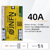 JNFN ANT BMS 17S 18S 20S 24S 48V 60V 72V 84V 40A 60A 80A Lifepo4 Smart BMS with Bluetooth for Electric Scooter Battery Pack 17-24S 40A black