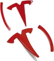 Tesla logotipas Automobilio priekinis ženklelis Galinės bagažinės ženklelis Lipdukas Model 3 Y ABS logotipo pakeitimas priekiniai ir galiniai logotipai juodinimas Model 3