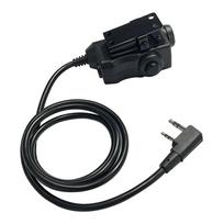 Original EARMOR M51 PTT Adapter Airsoft Tactical Headset Kenwood(for baofeng) Phone Plug 3.5MM AUX Tactical Headset Accessory