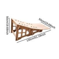 Portable Jump Ramp, Easy to Assemble, Practical, Multifunctional And Stable. Large brown