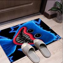 Huggy Wuggy Pattern Rug, Indoor/Outdoor Mat, for Picnic, Gameroom, Bedroom, Office, Living Room, Home Decor Carpet, Birthday Gift 40cmx60cm blue