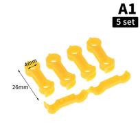 5Pcs Rutin Chicken Eight-Character Leg Corrector Durable Leg Stabilizer Fix Crooked Legs for Parrot Poultry Breeders Use A1 yellow