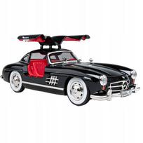 Mercedes 300Sl Metal Car Model 1:24 Sound Light Black