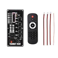 50W Bluetooth Pull-Rod Speaker MP3 USB/TF/FM Decoder Board BT Amplifier Board 2*25W Portable Speaker with Display 7.4V-12V Input