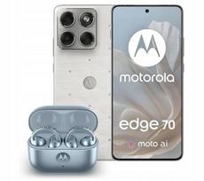 Motorola Edge 70 12/512Gb 120Hz White Smartphone + Moto Buds Headphones 1 Pc
