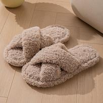 Slippers For Women Memory Foam Open Toe Slip Bedroom Comfy Shoes With Strap Platform Slippers Women 42 chaki