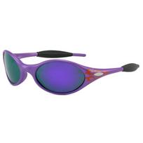Ouke poliarizuoti akiniai nuo saulės vyrams ir moterims TR Retro Ovalus Rėmelis Lauko Dviračių ir Vairavimo Akiniai Piet Purple frame with red pat purple