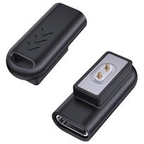 USB-C Female To for Xiaomi Smartwatch Male Adapter Type C To Charging Adapter for Xiaomi Mi Band 8 Pro/8 for Redmi Watch 4 3 gray