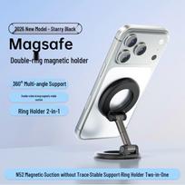 360° Rotating MagSafe Magnetic Phone Holder for Car & Outdoor Photography white