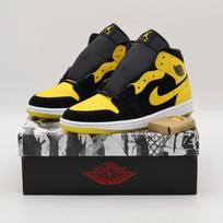 HJ6654-071 Nike Air Jordan Mid Black Varsity Yellow (Men's) 11.5 black