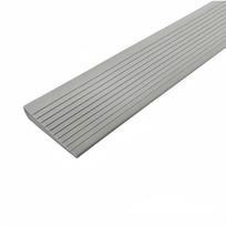 1PC 0.9Mx5CM Ramp Mat Soft Multi Purpose Door Threshold Self Adhesive Durable PVC Non Slip Strip for Step Robotic Vacuums 90cm pilka spalva