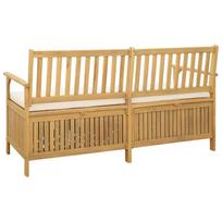 Storage Bench with Cushion 170 x 63 x 84 cm