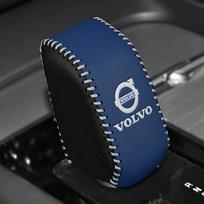 Automobilio pavarų perjungimo svirties dangtelis PU oda Anti-Scratch apsauginė lipdukas, skirtas Volvo V50 S60 XC60 S40 XC40 XC90 V60 S80 S90 V90 V70 T6 BO7 2021-2024 XC90 mėlyna