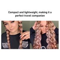 Pink Heatless Curling Set Hair Rod High Comfort Cloth Headband Clips DIY Curls Rollers for Sleeping beige