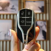Maserati Key Cover for Women: Levante, President, Ghibli Models with Buckle black