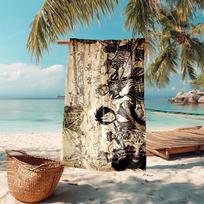 Classic Japanese element cartoon ONE PIECE Monkey D. Luffy beach towel outdoor camping vacation swimming beach towel outdoor absorbent bath towel Y8 70cmx140cm(27x55inch)