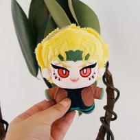Cute Dio Brando Plush Toy JoJo's Bizarre Adventure Anime Stuffed Doll Japanese Style Plushies Soft Keychain Gift for JoJo Fans 10cm black