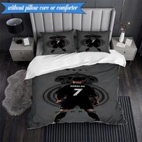 3PCS Real Madrid Legend Bedding Set 2D Printing (Includes 1 Duvet Cover + 2 Pillowcases Coreless), Bedroom decor,Fan gift 140cmx200cm