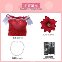 Miraculous Ladybug Cosplay Costume, Ladybug Formal Dress Full Set Anime Women Role Play Outfit XXXL red