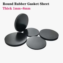 20Pcs Rubber Solid Round Gasket Shock-absorbing Wear-resistant Sealing Gasket Buffering Flat Pad Disc Thick 1mm-8mm Thick 1mm