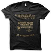 The Crossroads Steve Vai Blues Guitar Duel 80s printed T-Shirt M black