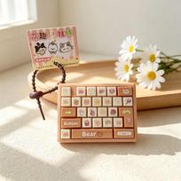 Cute Design Mini Keyboard Pendant 26 Key Keyboard Keychain  Accessories Gift kava