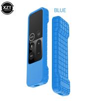Silicone Remote Control Case For Apple TV 4K 4th Generation Siri Controller Protector Shockproof Anti-Slip Protective Cover mėlyna