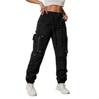 Women's Western Cargo Pants, Loose Fit Straight Leg Casual Trousers for Spring and Fall S juoda