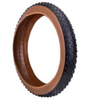 26 X 4.0 Fat Bike Tire Black and Brown Beach Cruiser Tire Durable Snow Bike Tire  Outdoor Cycling 26 x 4.0 black