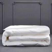 Visasezoninė medvilninė antklodė: Stora šukuota plunksninio aksomo antklodė viešbučiams ir namų apgyvendinimui 150x200cm (for 1m bed) white