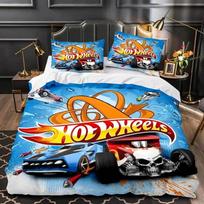 Monstras Sunkvežimis Hot Wheel 3D Spausdintas Antklodės Užvalkalas Pagalvės Užvalkalas Patalynės Komplektas Viengulis Dvigulis Karalienės Karališkas Dydis Miegamojo Dekorui 01 70x133cm 2pcs