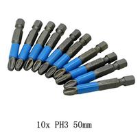 10 vnt. 25/50 mm atsuktuvo antgaliai Neslystantys magnetiniai grąžto antgaliai 1/4 colio šešiakampė rankena Rankiniai įrankiai Elektrinis gręžtuvas PH1 PH2 PH3 PZ1 PZ2 PZ3