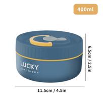 Portable Thermal Lunch Box For Kid Student Leak-proof Bento Box Set 304 Stainless Steel Food Storage Container Heatable gray