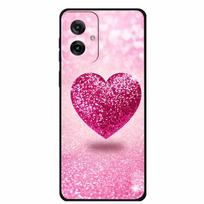 Skirta Motorola Moto G55 5G dėklas Prabangus minkšto silikono TPU galinis dangtelis Telefonų dėklai MotoG55 Apsauginiai smūgiams atsparūs spalvoti Fundas For Moto G55 pink