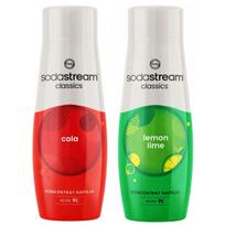 Set of 2 SodaStream Cola+Lemon-Lime concentrates