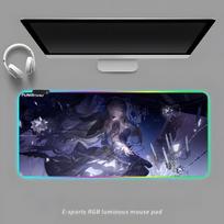 Punishing Gray Raven Mouse Pad RGB Gaming Mouse Pad Desk Mat HD Gamer Large LED Light XXL MousePads RGB600x300x3mm blue