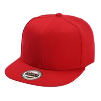 Snapback Flat Brim Baseball Cap Adjustable Mesh Breathable Flat Bill Hat for Casual Outdoor Sports and Daily Wear One Size red