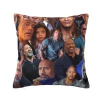 Prabangios The Rock Face Dwayne Pagalvės užvalkalai Dekoras D Spausdintas Johnson Sofa Pagalvės užvalkalas Poliesteris Minkštas pagalvės užvalkalas 40x40cm 16x16in