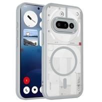 For Nothing Phone 3A Magsafe Magnetic Wireless Charging Case Cover Nothing 3A Pro Airbag Anti-Fall Acrylic Case Nothing Phone 4A Nothing Phone 3A Pro pilka