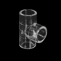 Skaidrūs organinio stiklo akrilo vamzdžių jungtys Žuvų akvariumo vandens bako priedai 20mm Tee Connector