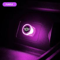 Car Mini USB LED Ambient Light Decorative Atmosphere Lamps For MINI Cooper R56 F56 R50 JCW Cabrio Countryman Clubman WORKS violetinė