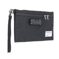 Smell Proof Bags PVC Activated Carbon Odors Absorbing Odorless Storage Pouch Scent Proof Container with Combination Lock black
